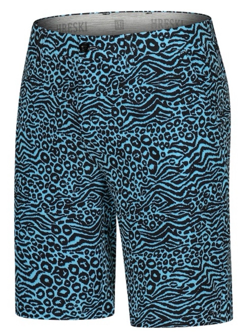 Turquoise Zebra-Leopard Golf
Shorts - Hreski 155